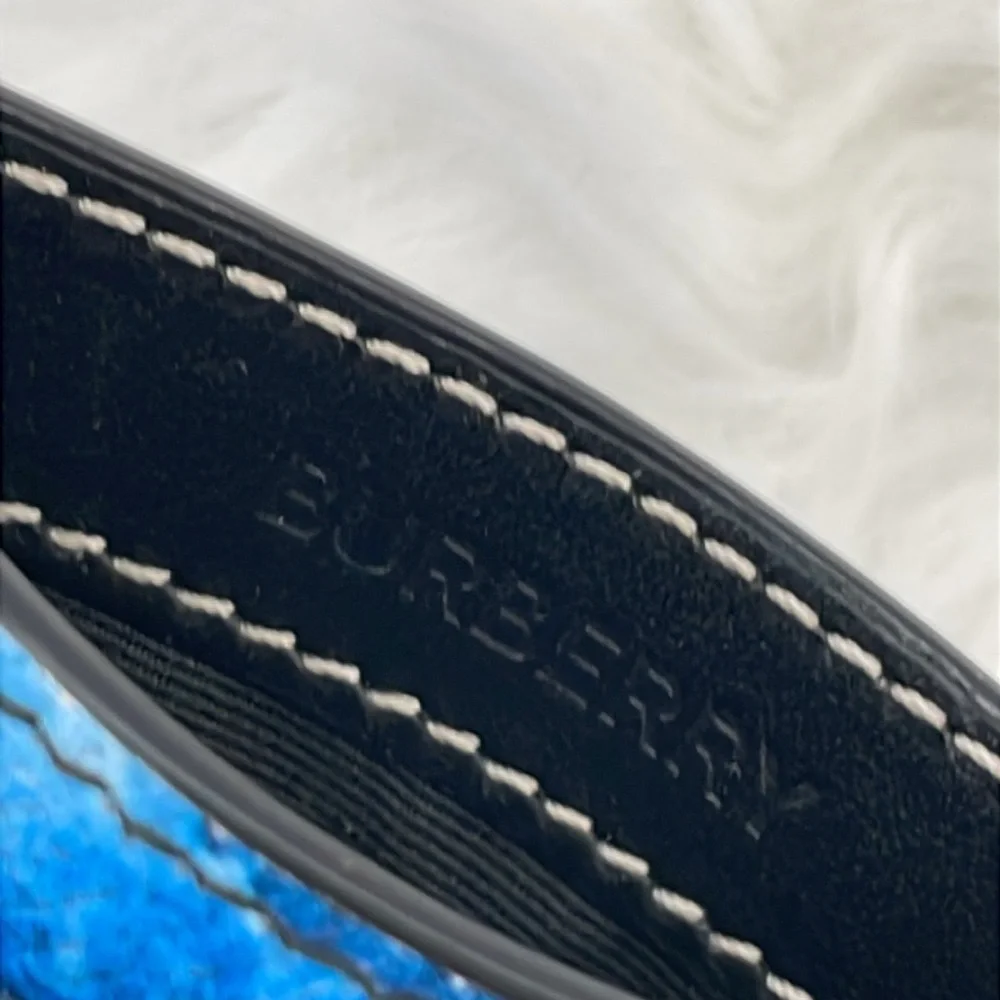 BURBERRY Sydney Ripple‎ Print Leather Card Case RARE!